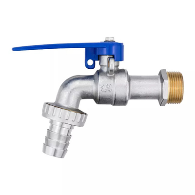 Lockable Blue Lever Logo Customization Handle Water Irrigation Brass Bibcock