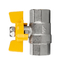 DN15-25 20MM Butterfly Handle Nickel Plated Brass Gas Valve With Iron Handle
