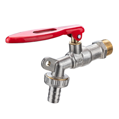 Iron Red Or Blue Handle Function Prevent Steal Lockable Water Tap Bib Cock