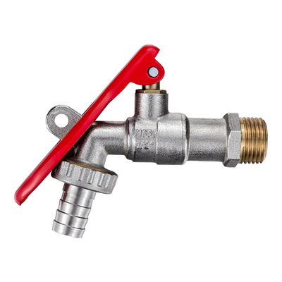 Hardware Brass Bib Cock Lockable Type Prevent Steal Water With Heavy Nozzle IBC Tank