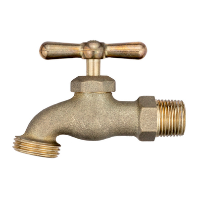 Single Cold Water Basin Faucet Outdoor Garden Bathroom Taps Wall Mount Brass Bibcock