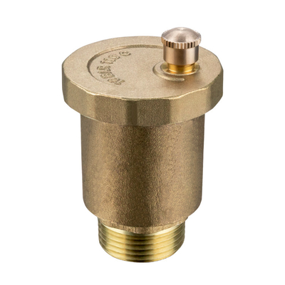 10 Bar Plug Manual Control Exhaust Release Brass Air Vent Valve Ball Structure