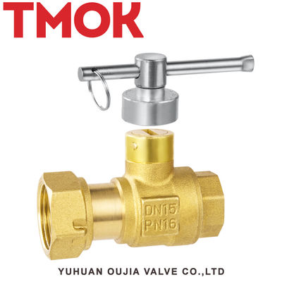 brass used in front water meter lockable ball valve