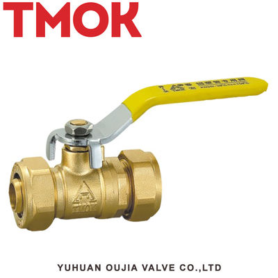 Brass inner wire ball valve nickel plated butterfly handle ball valve source factory direct sales