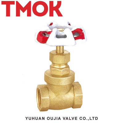 TMOK PN16 No Rubber Ring Safety DN20 Thread Full Port Brass Gate Valve