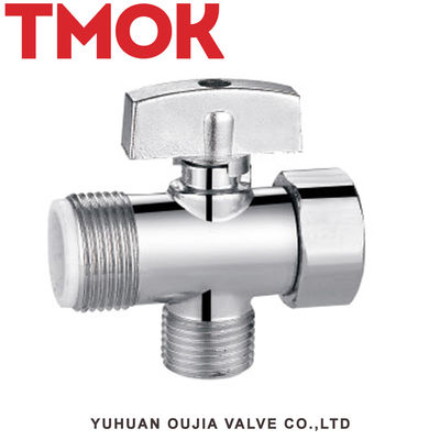 Chromed Plated Screw Down Cw617n Brass Pneumatic Angle Valve