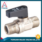 3/4&quot; 2PC External Threaded Brass Ball Valve Mini With End Stop