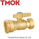 dn15 for multilayer pipe certificated brass color good sales butterfly handle internal thread active brass ball vavle