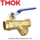 Brass filter ball valve inner wire long handle multifunctional source factory direct sales