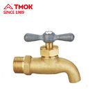 1/2&quot; Double Outlets Sand Throwing Brass Garden Tap NPT Thread