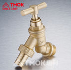 Outlets Hose Connect Outdoor Brass Bibcock Valve For Normal Temperature Water