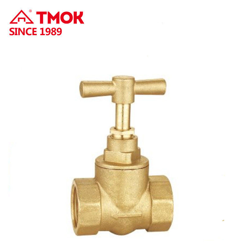 Toilet PTFE Full Port Forged Cock Brass Water Stop Valve 15mm