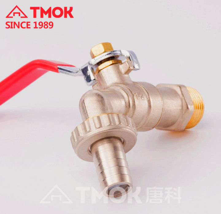Iron Handle Brass Bibcock Valve For Outdoor Use ISO 9001:2008