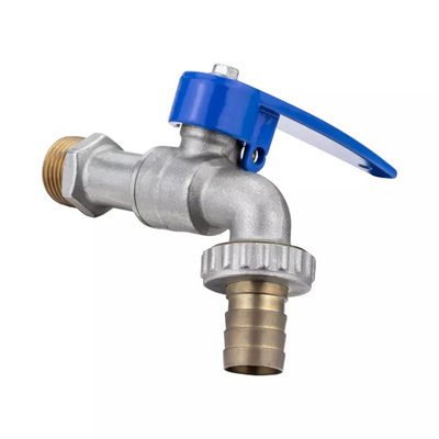 Lockable Blue Lever Logo Customization Handle Water Irrigation Brass Bibcock