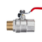 DN15 MXF Thread Connected Brass Ball Valve Water Tap Nickel Plating