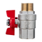 DN15~25 Butterfly Brass Water Tap Ball Valve MXF Thread Connected