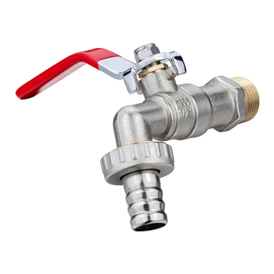 OEM Garden 1/2 '' Bib Tap 3Years Warranty Brass Bibcock With Iron Lever Handle
