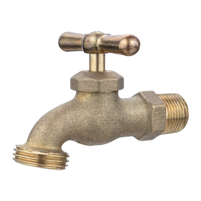 Single Cold Water Basin Faucet Outdoor Garden Bathroom Taps Wall Mount Brass Bibcock