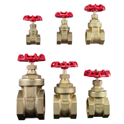 Brass BSPT Stop Valve 4 Inch Water DN20 Oil And Gas Pipeline Manual PN16 Brass Gate Valve