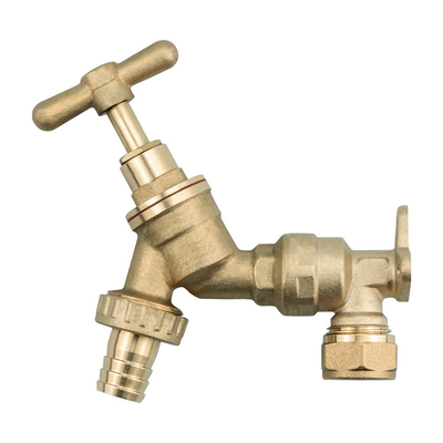 1/2&quot;*3/4&quot; Brass Bibcock Valve Nature Color Control Water Outdoor Use Garden Water Tap Brass Stop Bibcock