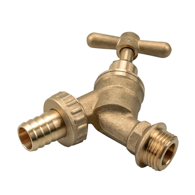 1/2&quot;*3/4&quot; Brass Bibcock Valve Nature Color Control Water Outdoor Use Garden Water Tap Brass Stop Bibcock