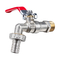 TMOK ISO  Certification Red Iron Handle Garden Water Tap Brass Bibcock For Outdoor Use