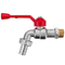 Forged Red Long Handle Surface Forged Brass Chrome Plated Ball Garden Water Tap Bib Cock