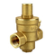 DN20 BSP 3/4'' Regulator Brass Water Pressure Regulator PN 1.6 Adjustable Pressure Reducing Valve With Gauge Meter