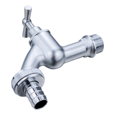 TMOK Polished 1/2" Chrome Plated Brass Washing Machine Faucet Brass Stop Bib