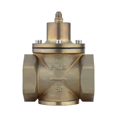 Industrial In Line Water Pressure Regulator With Actuator Brass Differential Pressure Valve