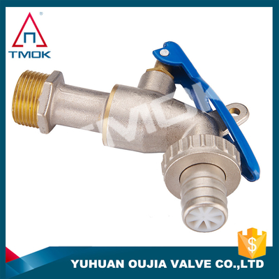 1/2&quot; 3/4&quot; BSP Thread One Way Flow Water Sanitary Hose Cock Taps Wall Mounted Brass Bibcock