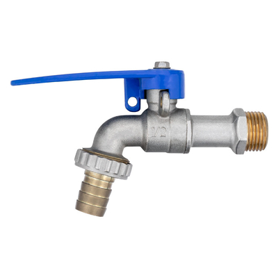 1/2" 3/4" BSP Thread One Way Flow Water Sanitary Hose Cock Taps Wall Mounted Brass Bibcock