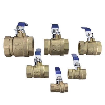 TMOK 600wog Full Port Drain 1/2'' BSP Thread Brass Ball Valve With Bule Handle