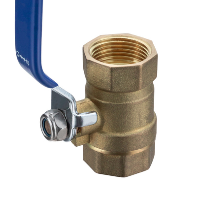 TMOK 600wog Full Port Drain 1/2'' BSP Thread Brass Ball Valve With Bule Handle