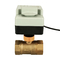 3 Wire Two Control Electric Actuator AC220V With Manual Switch Brass Motorized Valve