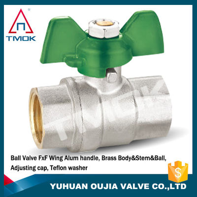 Butterfly handle water 232psi dn20 butterfly Threaded Brass Ball Valve manual