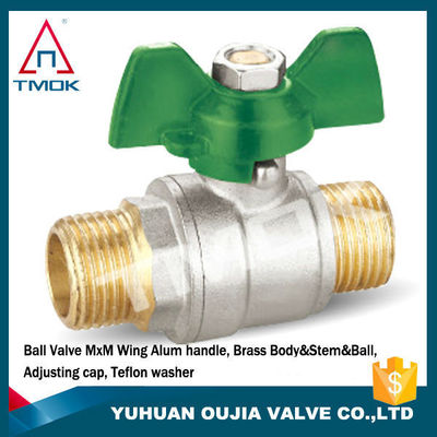 Butterfly handle water 232psi dn20 butterfly Threaded Brass Ball Valve manual