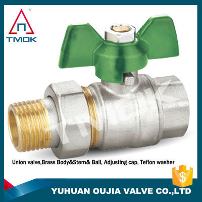 Butterfly handle water 232psi dn20 butterfly Threaded Brass Ball Valve manual