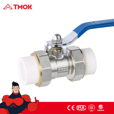 Red Handle Forged Ppr Double Union Ball Valves For Water Gas Oil