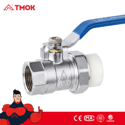 Red Handle Forged Ppr Double Union Ball Valves For Water Gas Oil