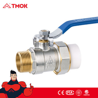 Red Handle Forged Ppr Double Union Ball Valves For Water Gas Oil