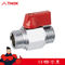 China manufacturers Forged BSP thread full port male chrome plated brass mini ball valve with high quality