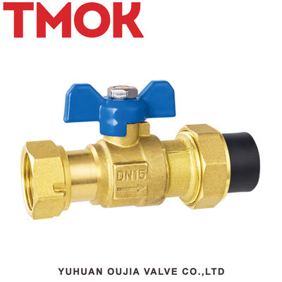 brass used in front water meter lockable ball valve