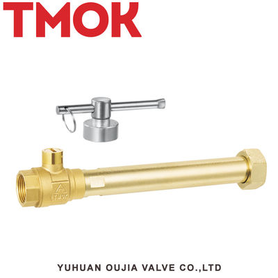 brass used in front water meter lockable ball valve