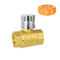 brass color long handle magnetically lockable ball valve