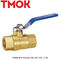 brass color long handle full open brass square ball valve
