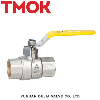 brass inner wire butterfly handle chrome plated gas ball valve