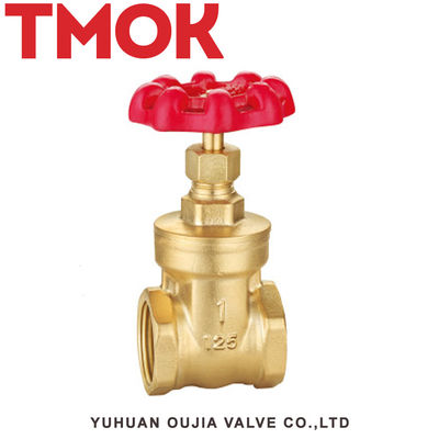 TMOK PN16 No Rubber Ring Safety DN20 Thread Full Port Brass Gate Valve