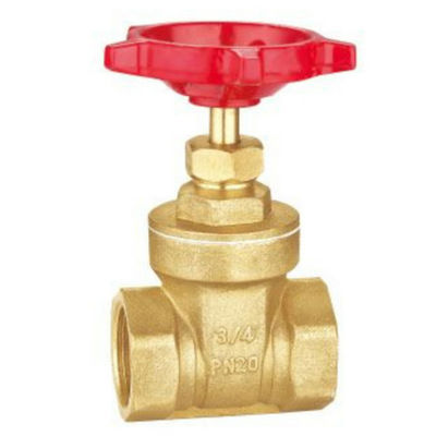 Dn25 Tokyo Servo Thermostatic Solar 76MM 3in Brass Gate Valve With Red And White Handle