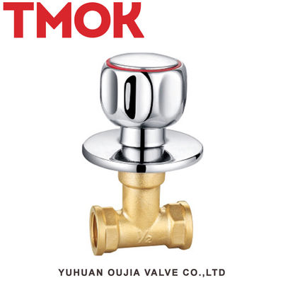 1/2" 15mm stop brass ferrule valve